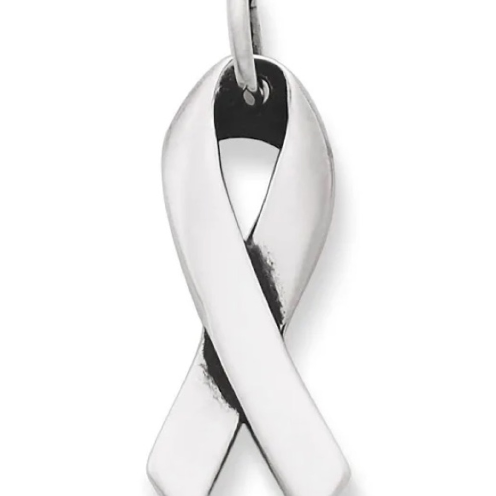 James Avery silver Breast Cancer Awareness Ribbon Charm